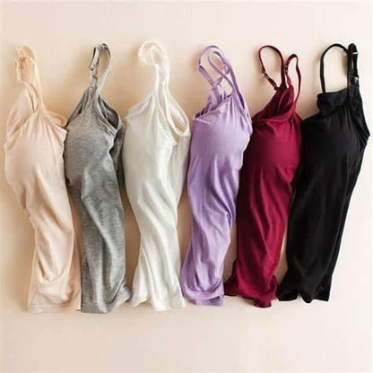 Discover Ultimate Comfort with Versatile Women's Loose Cami Tops with Built-In Support – (Pack of 2)