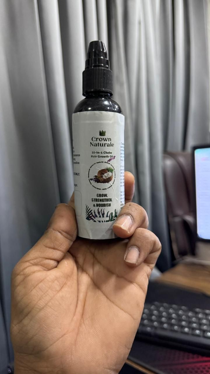 Forget Adibasi Hair Oil, Use Crown Naturale 10 N 1 Chebe Hair Growth Oil!
