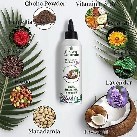 Forget Adibasi Hair Oil, Use Crown Naturale 10 N 1 Chebe Hair Growth Oil!